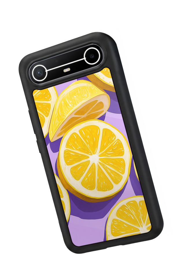 Tecno Spark Slim 5G Uyumlu Limon Tasarımlı Glossy Premium Kılıf