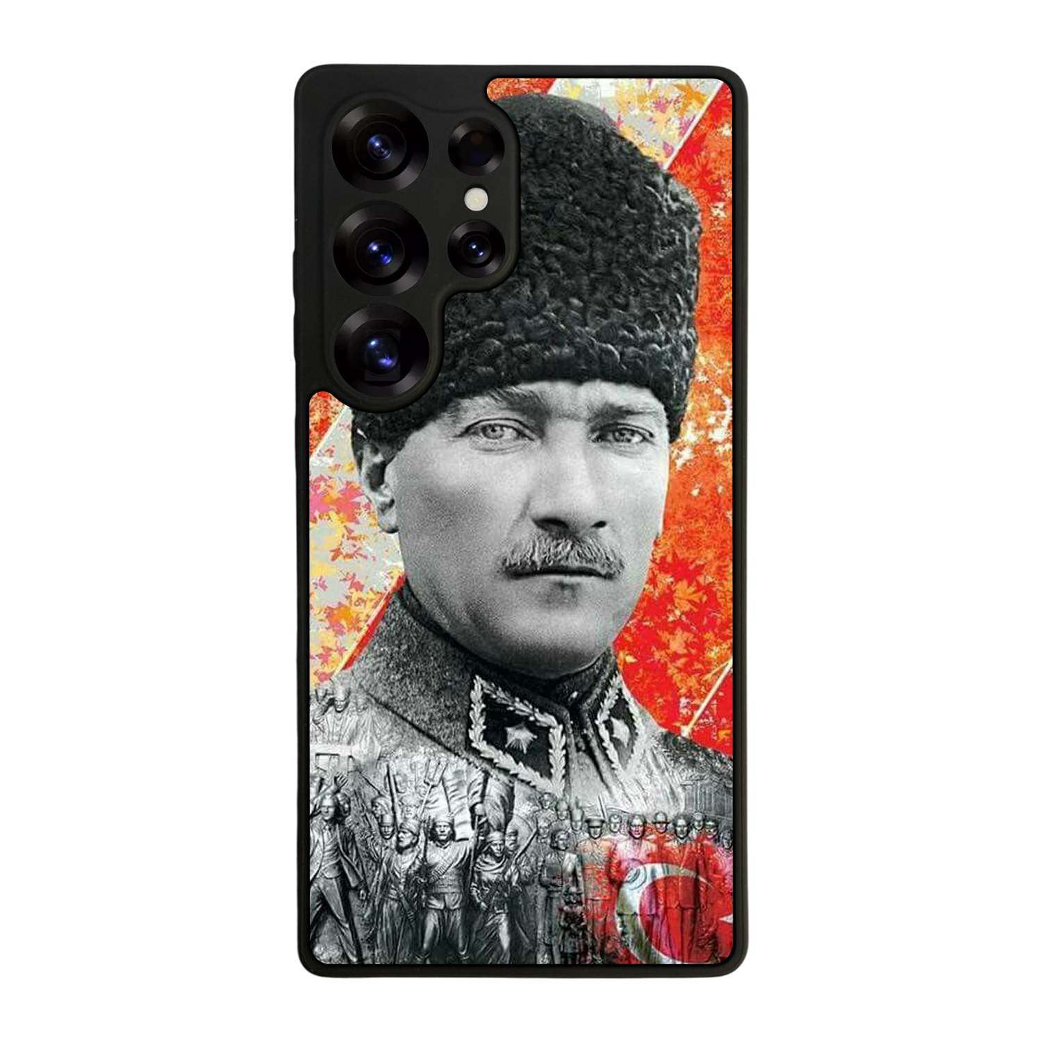 Samsung Galaxy S25 Ultra Uyumlu Mustafa Kemal Ataturk Tasarımlı Glossy Premium Kılıf