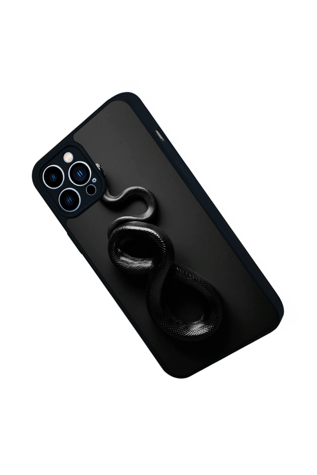 iPhone 13 Pro Max Uyumlu Yılan Tasarımlı Glossy Premium Kılıf