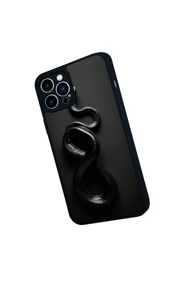 iPhone 13 Pro Max Uyumlu Yılan Tasarımlı Glossy Premium Kılıf