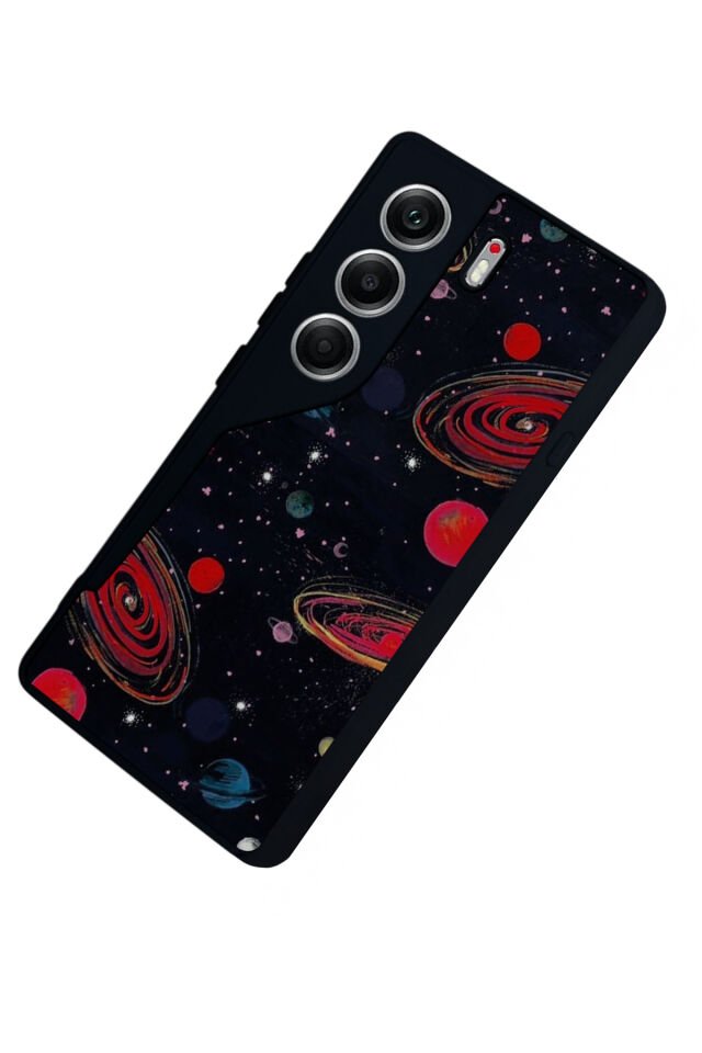 Tecno Camon 40 Uyumlu Uzay Tasarımlı Glossy Premium Kılıf