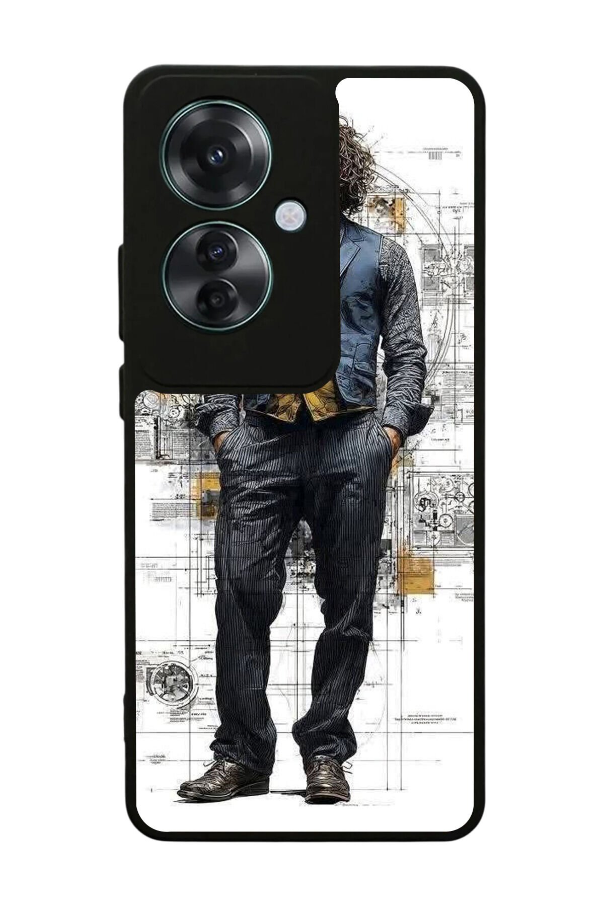 Oppo Reno 11F Uyumlu Joker Tasarımlı Glossy Premium Kılıf