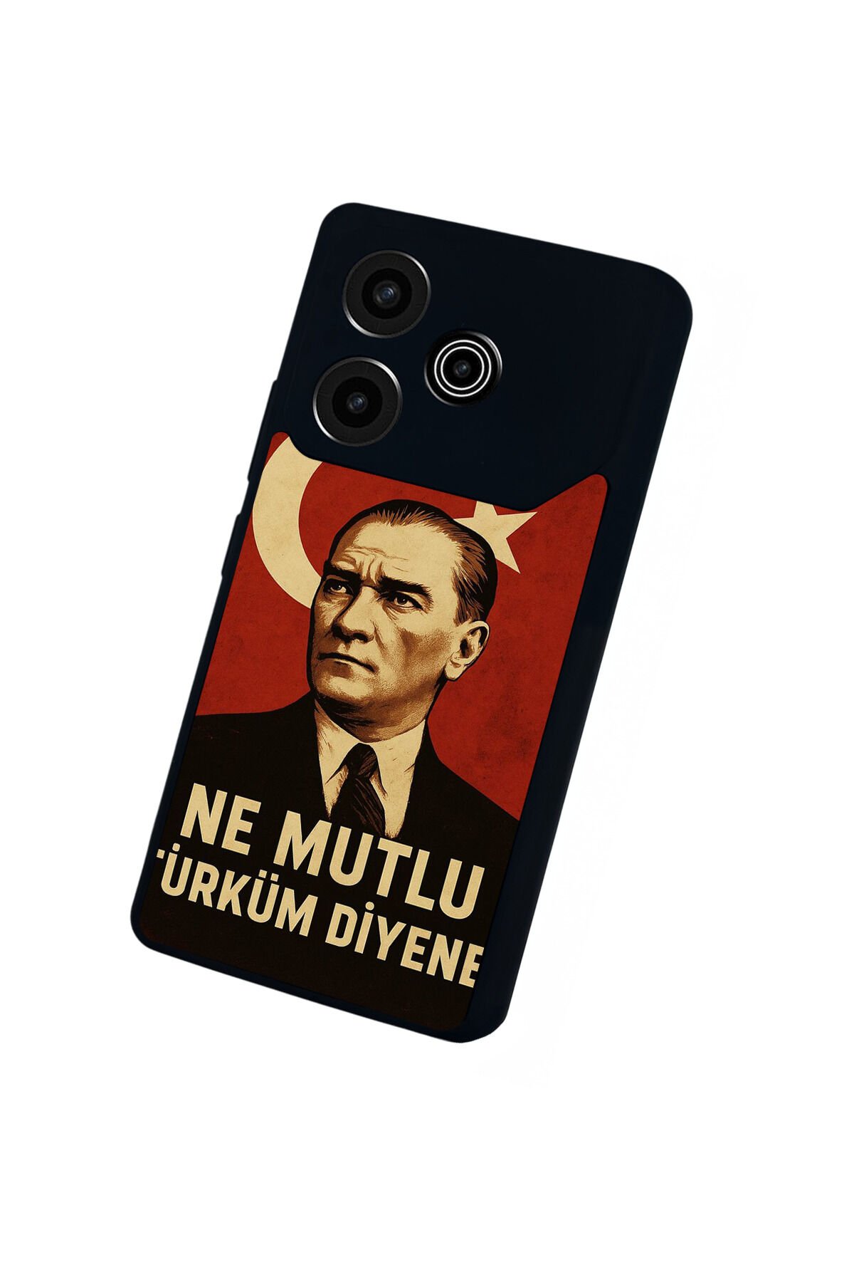 Tecno Pova 6 Uyumlu Mustafa Kemal Ataturk Tasarımlı Glossy Premium Kılıf