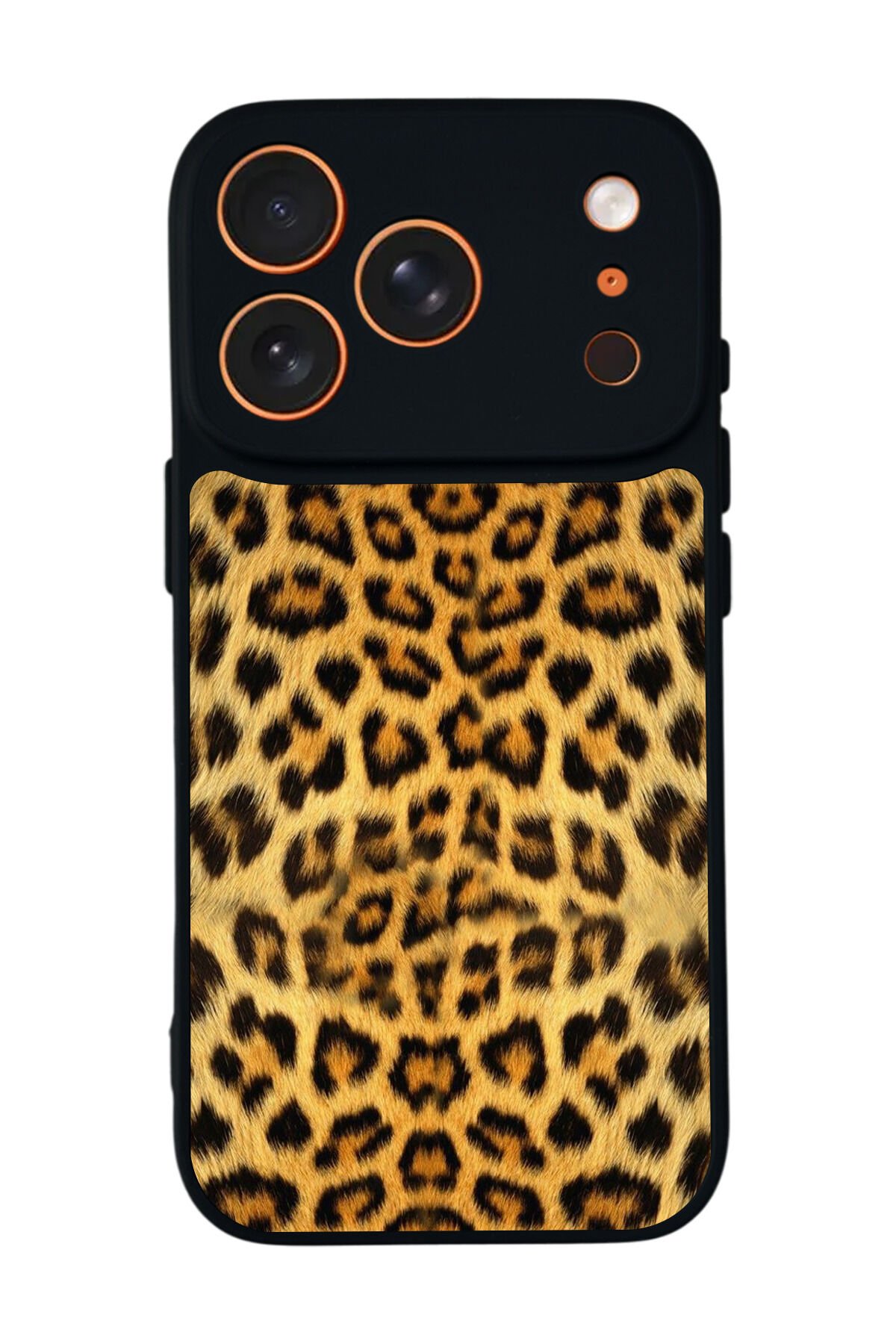 iPhone 17 Pro Uyumlu Leopar Tasarımlı Glossy Premium Kılıf
