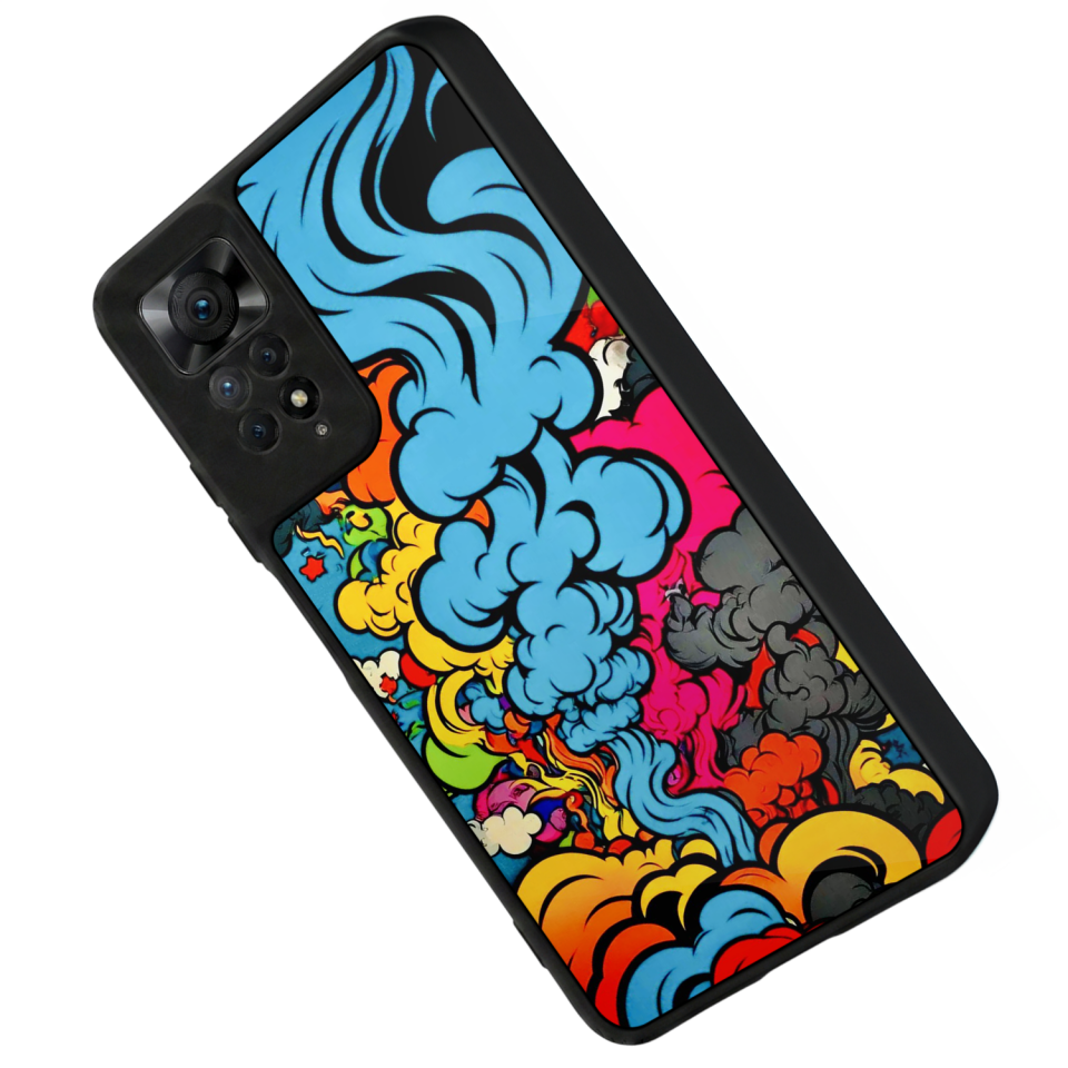 Xiaomi Redmi Note 12 Pro Uyumlu Abstract Tasarımlı Glossy Premium Kılıf