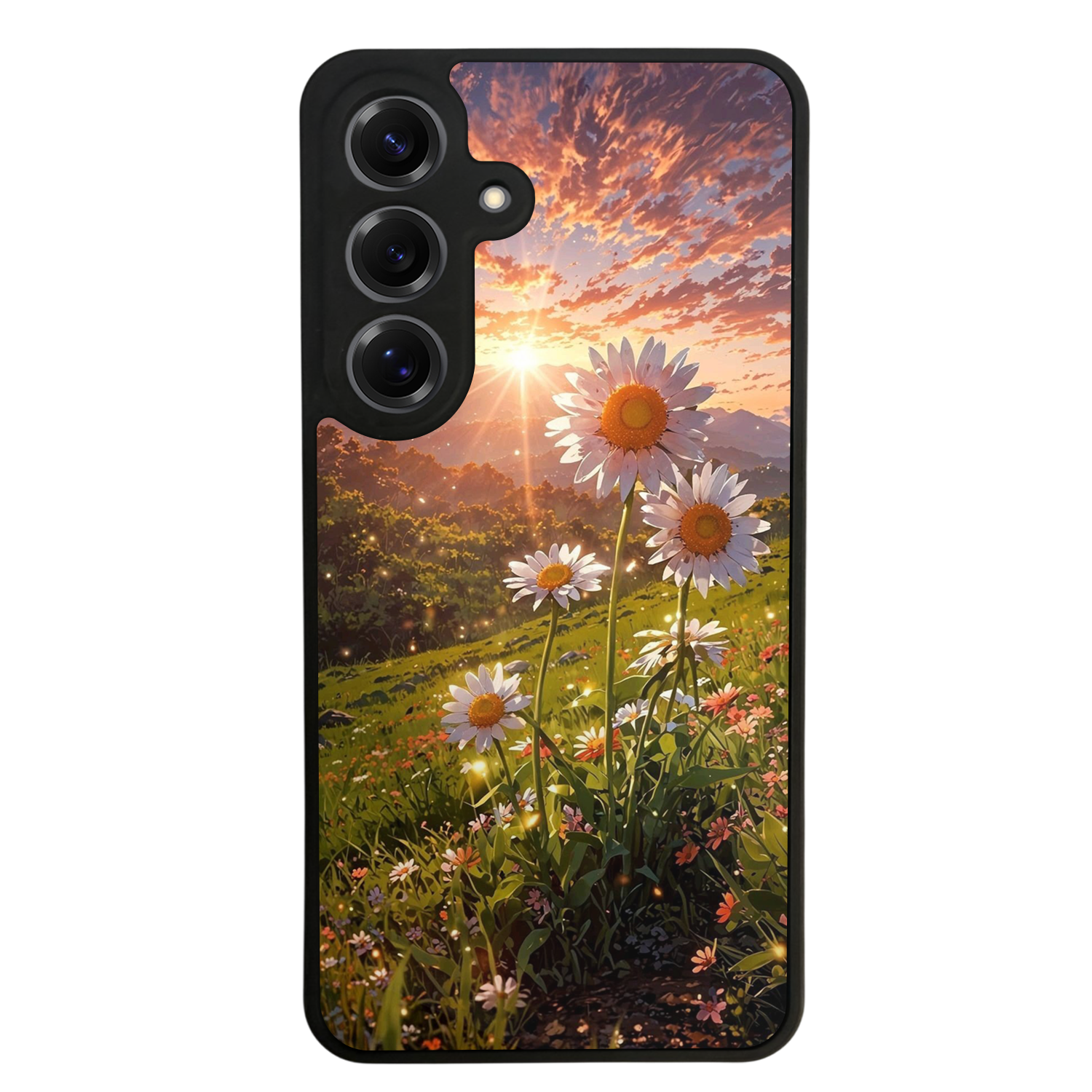 Samsung Galaxy S25 Uyumlu Cicek Tasarımlı Glossy Premium Kılıf