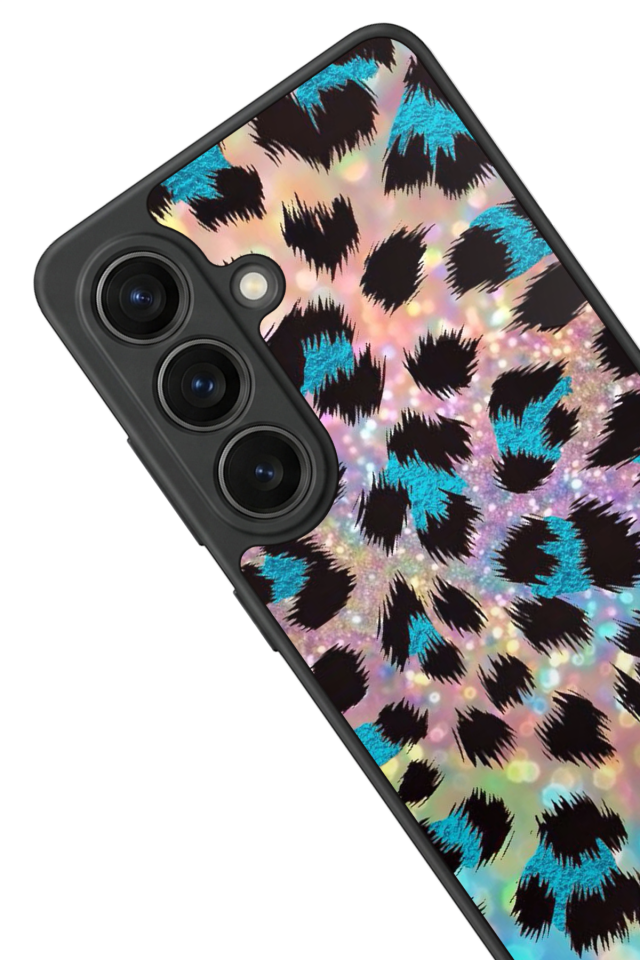Samsung Galaxy S26 Uyumlu Hologram Leopar Tasarımlı Glossy Premium Kılıf