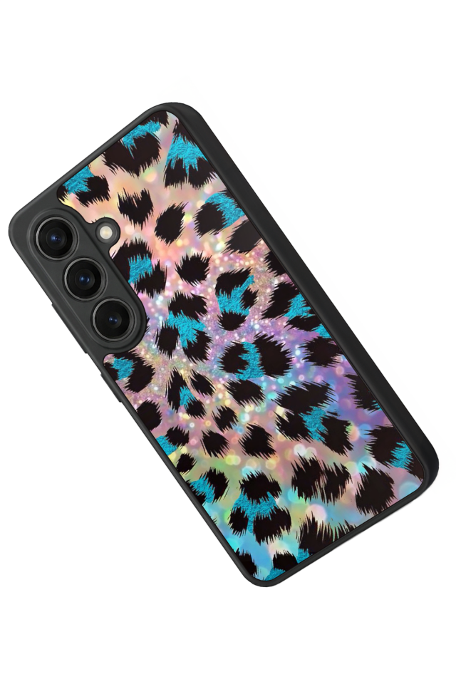 Samsung Galaxy S26 Uyumlu Hologram Leopar Tasarımlı Glossy Premium Kılıf