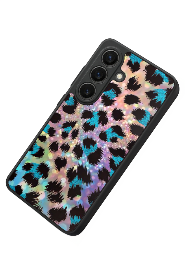 Samsung Galaxy S26 Uyumlu Hologram Leopar Tasarımlı Glossy Premium Kılıf