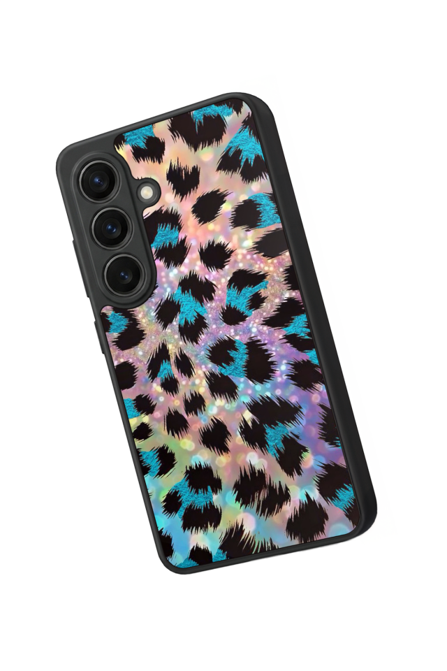 Samsung Galaxy S26 Uyumlu Hologram Leopar Tasarımlı Glossy Premium Kılıf