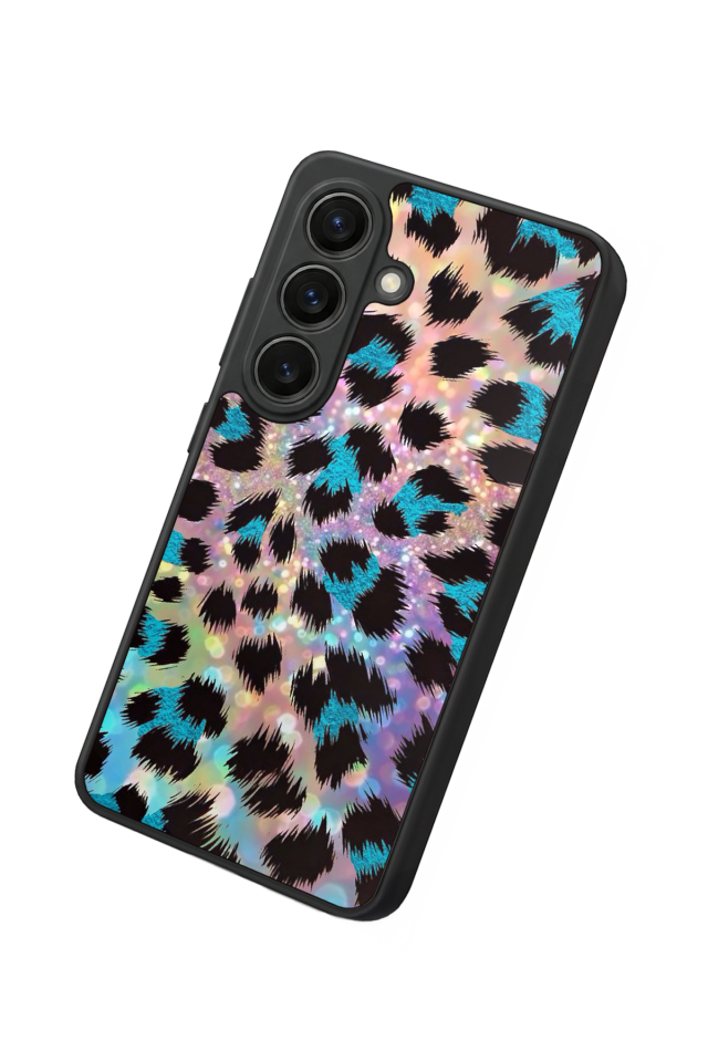 Samsung Galaxy S26 Uyumlu Hologram Leopar Tasarımlı Glossy Premium Kılıf