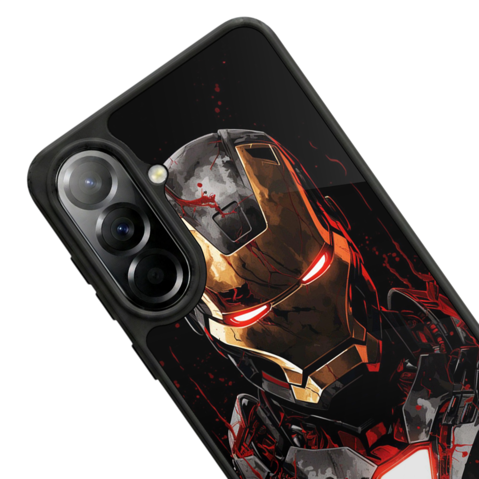 Samsung Galaxy A37 Uyumlu  Iron Man ( Demir Adam ) Tasarımlı Glossy Premium Kılıf