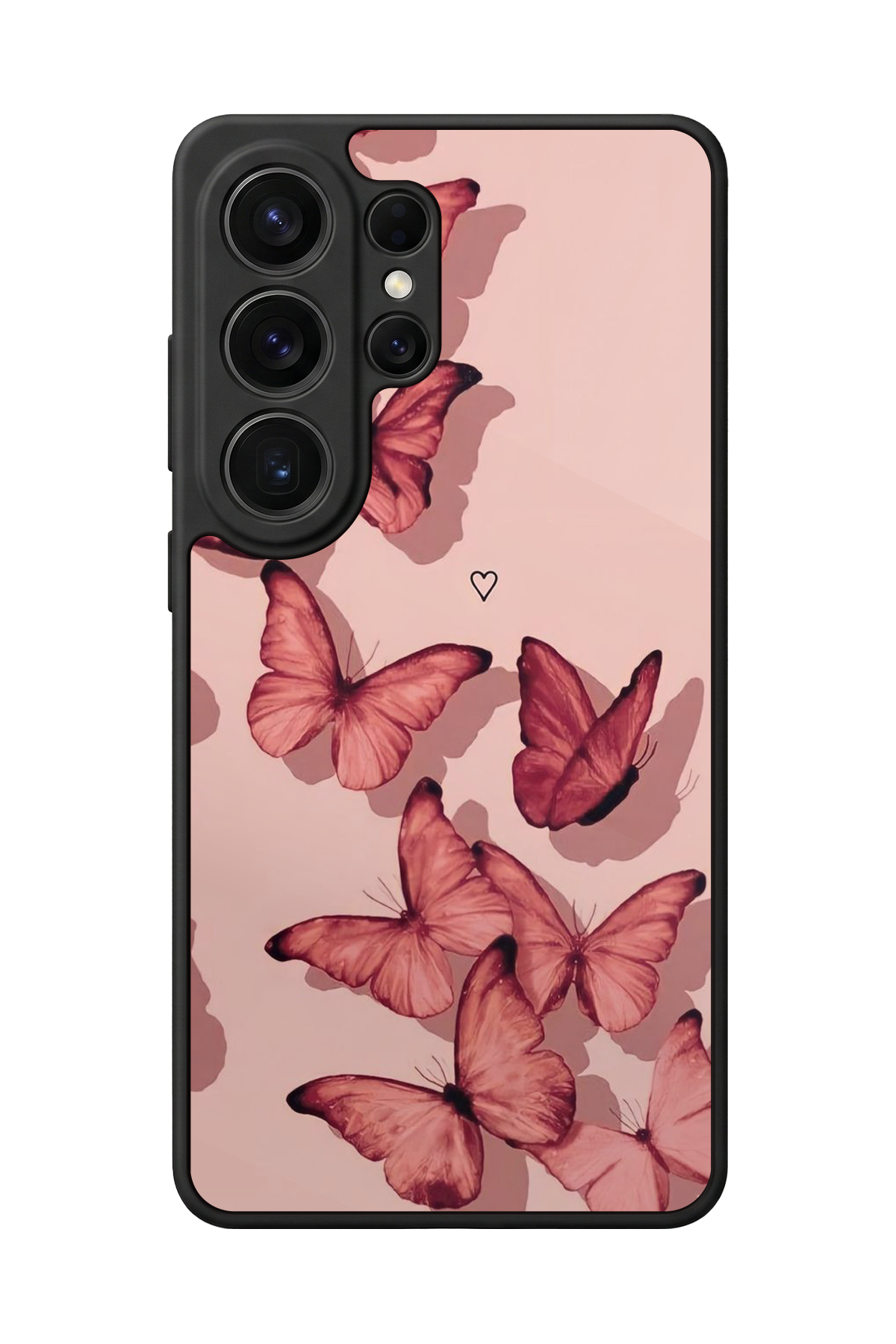 Samsung Galaxy S26 Ultra Uyumlu Kelebek Tasarımlı Glossy Premium Kılıf