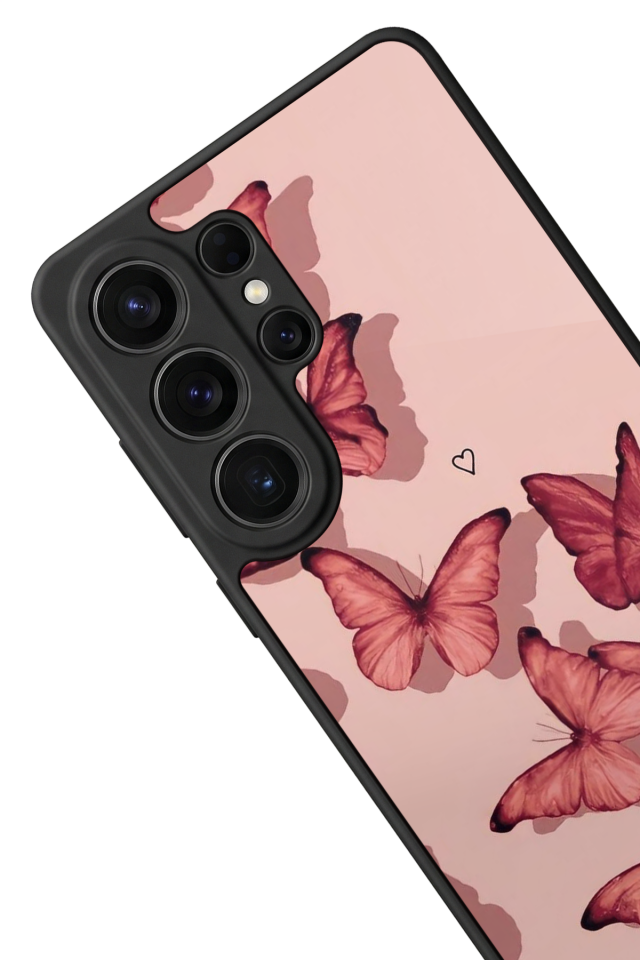 Samsung Galaxy S26 Ultra Uyumlu Kelebek Tasarımlı Glossy Premium Kılıf