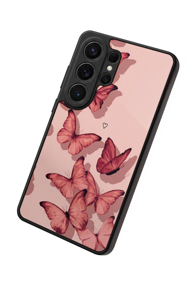 Samsung Galaxy S26 Ultra Uyumlu Kelebek Tasarımlı Glossy Premium Kılıf