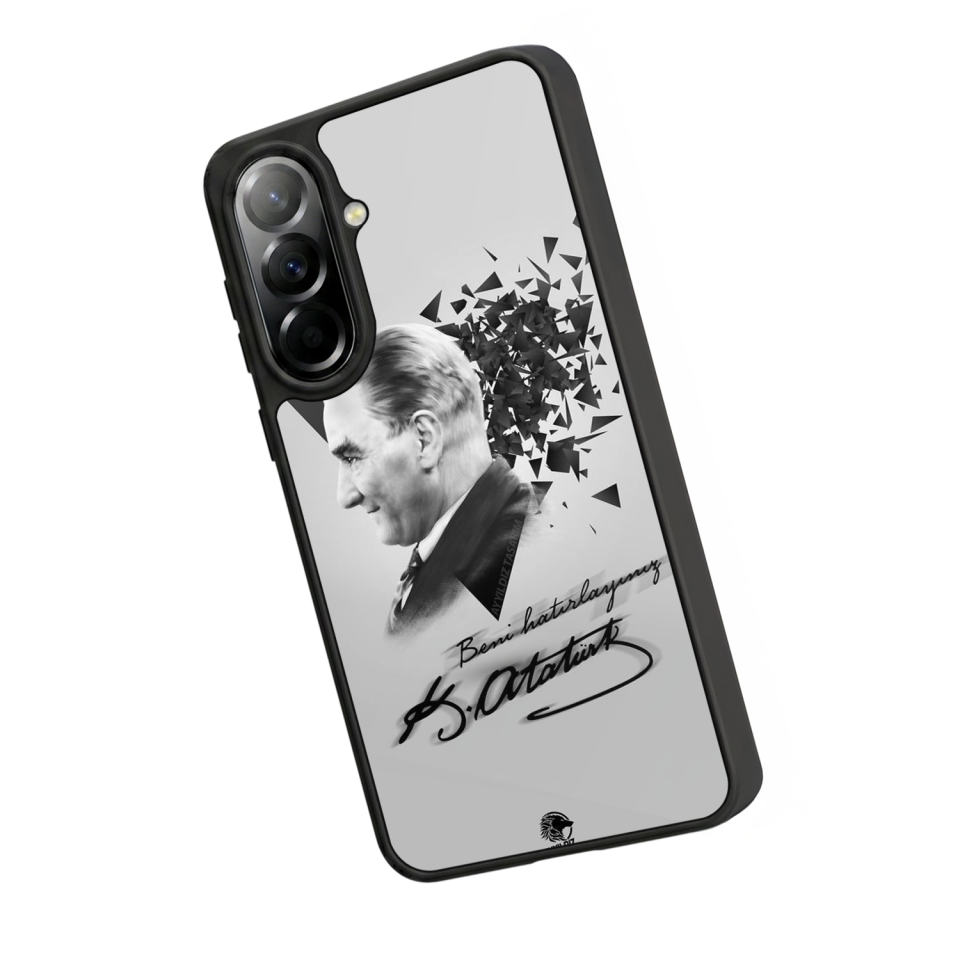 Samsung Galaxy A57 Uyumlu Mustafa Kemal Ataturk Tasarımlı Glossy Premium Kılıf
