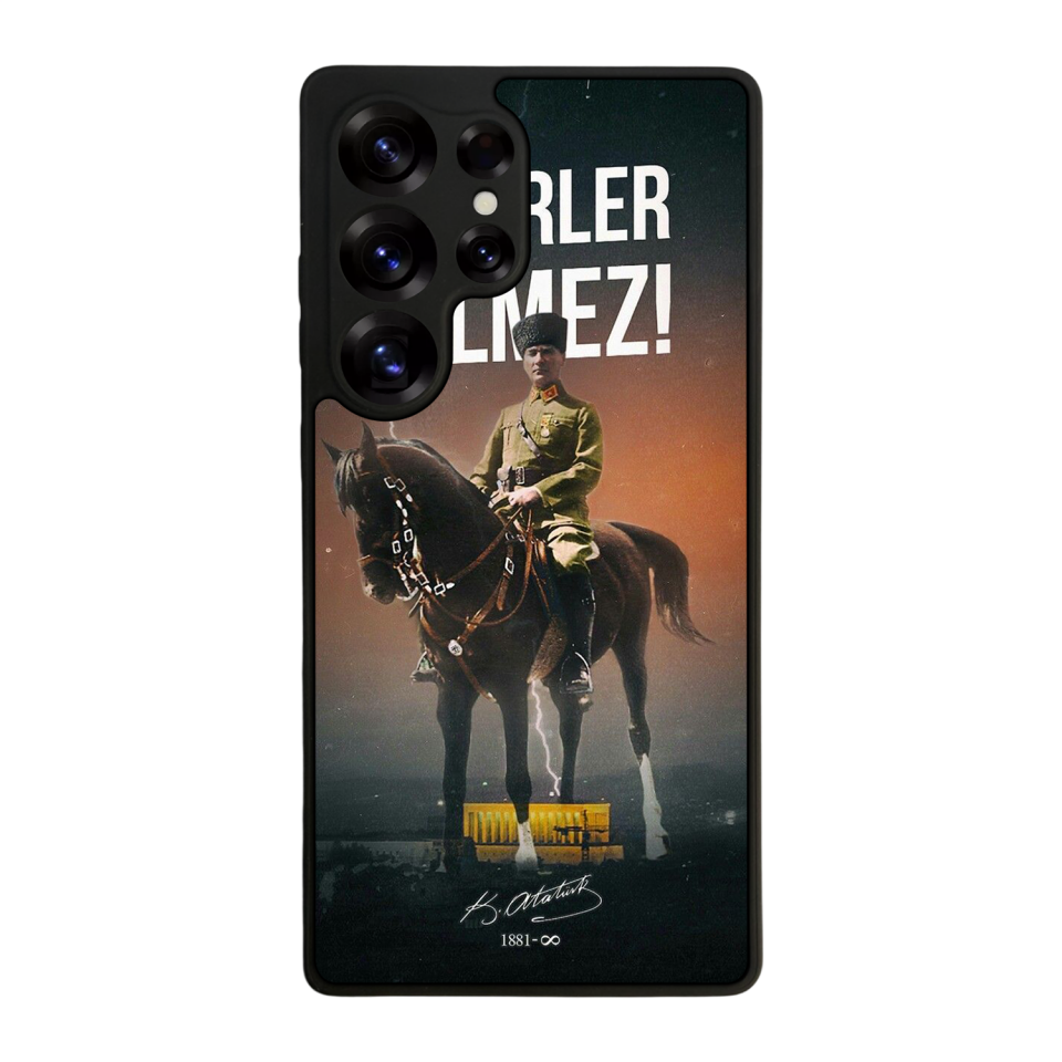 Samsung Galaxy S25 Ultra Uyumlu Mustafa Kemal Ataturk Tasarımlı Glossy Premium Kılıf