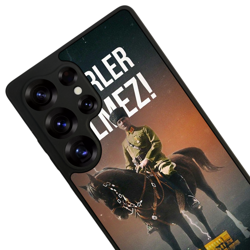 Samsung Galaxy S25 Ultra Uyumlu Mustafa Kemal Ataturk Tasarımlı Glossy Premium Kılıf