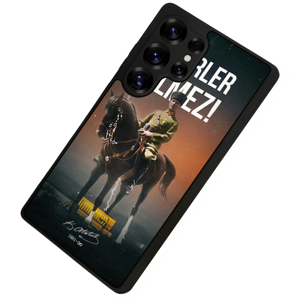 Samsung Galaxy S25 Ultra Uyumlu Mustafa Kemal Ataturk Tasarımlı Glossy Premium Kılıf