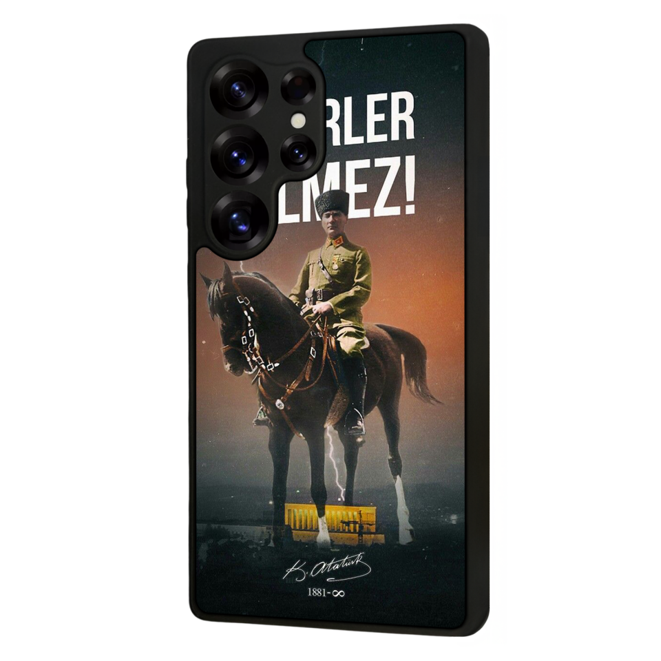 Samsung Galaxy S25 Ultra Uyumlu Mustafa Kemal Ataturk Tasarımlı Glossy Premium Kılıf