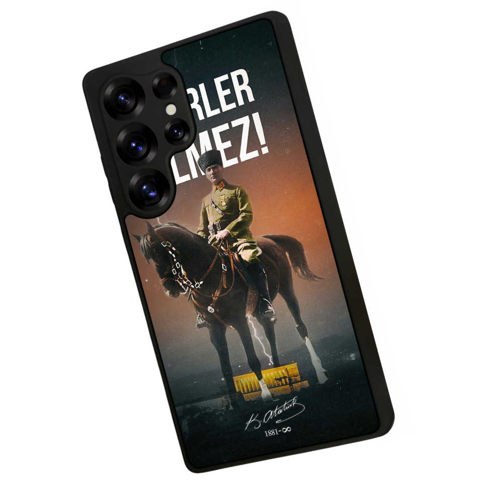 Samsung Galaxy S25 Ultra Uyumlu Mustafa Kemal Ataturk Tasarımlı Glossy Premium Kılıf