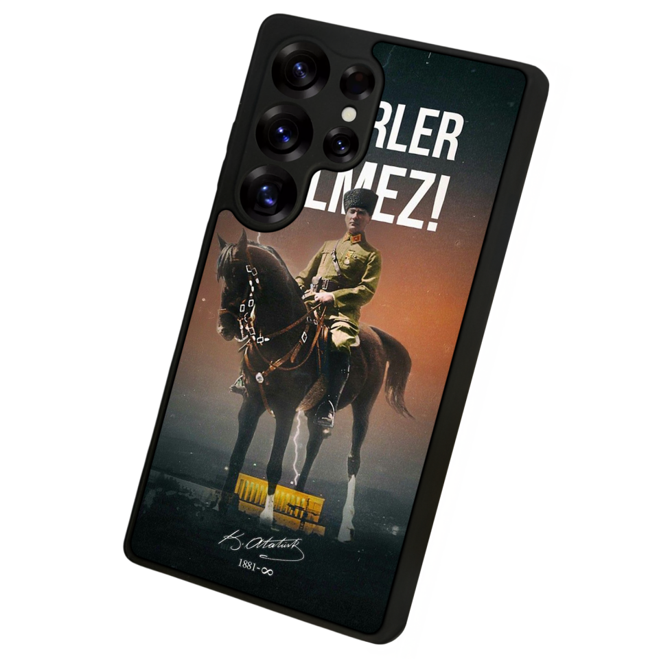 Samsung Galaxy S25 Ultra Uyumlu Mustafa Kemal Ataturk Tasarımlı Glossy Premium Kılıf