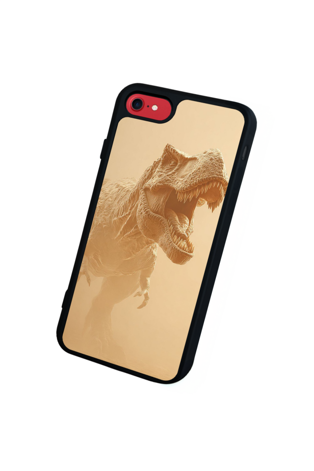 iPhone SE Uyumlu Dinazor Tasarımlı Glossy Premium Kılıf