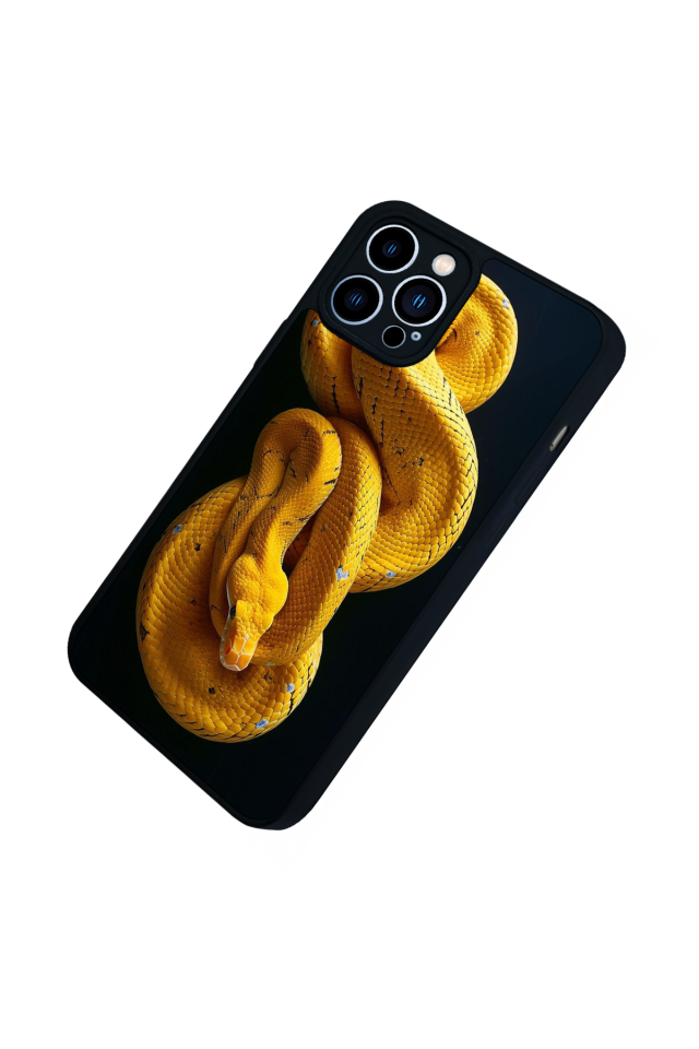 iPhone 13 Pro Max Uyumlu Yılan Tasarımlı Glossy Premium Kılıf