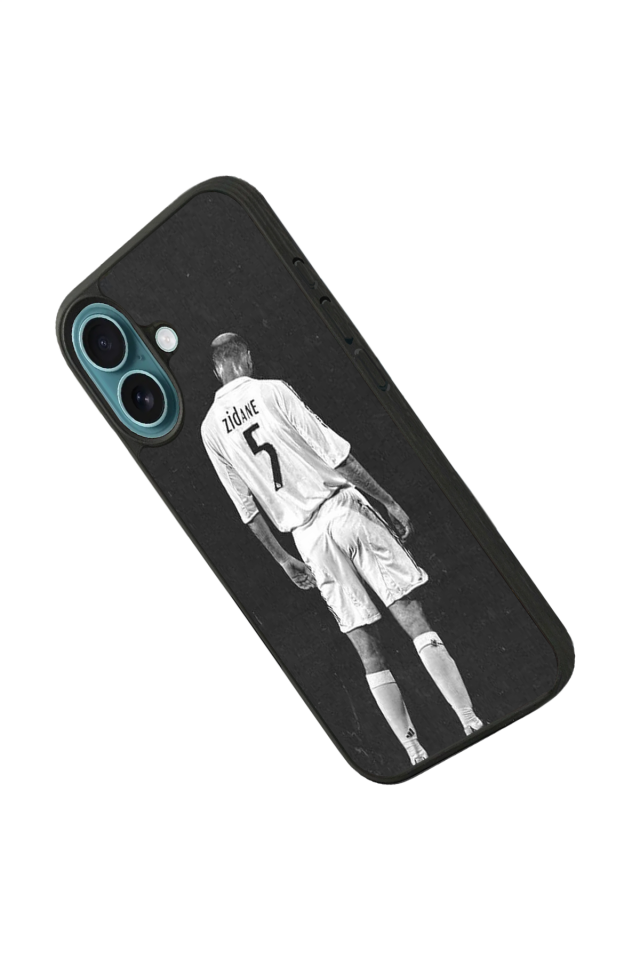 iPhone 16 Uyumlu Zidane Tasarımlı Glossy Premium Kılıf