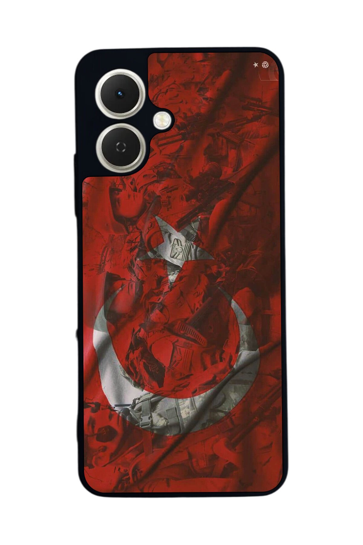 Tecno Spark GO 2 Uyumlu Türk Bayragi Tasarımlı Glossy Premium Kılıf