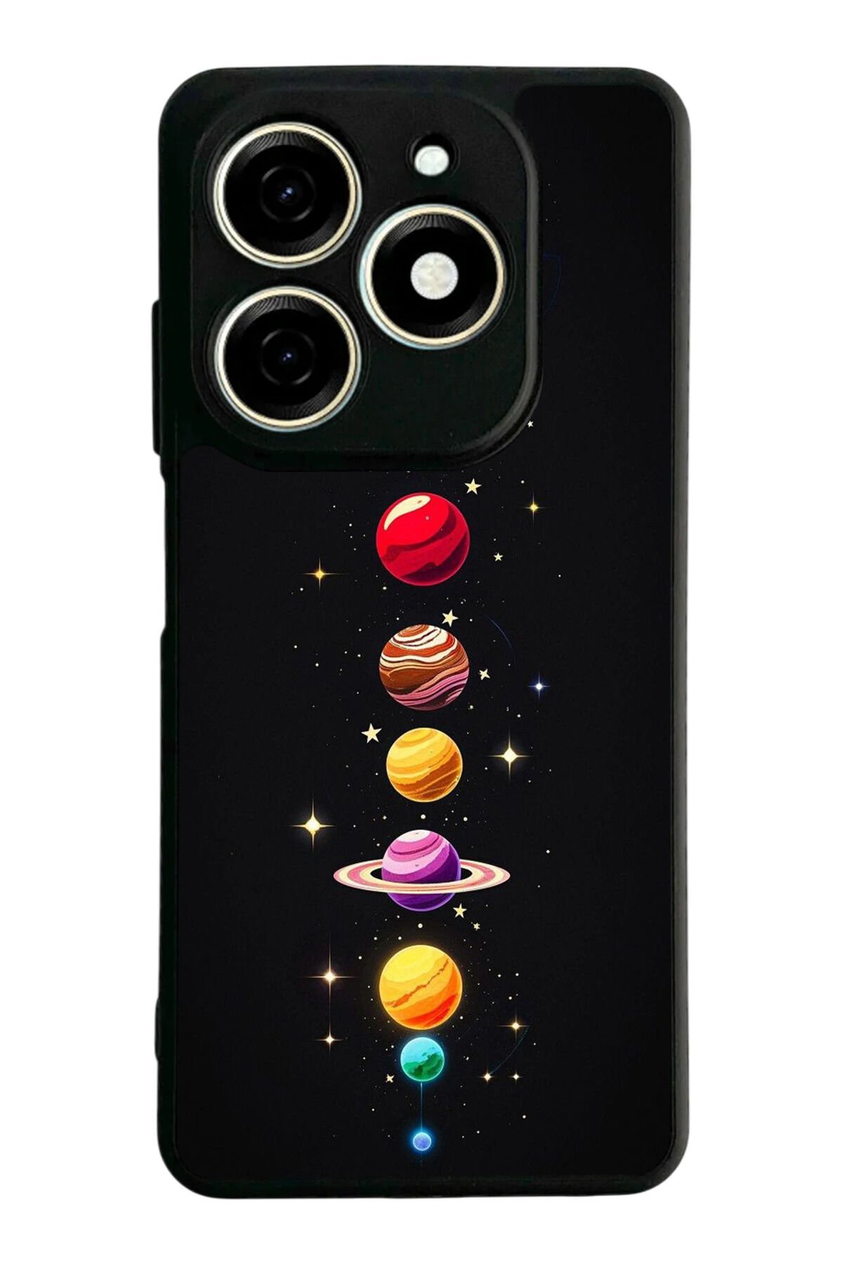 Tecno Spark 20/20C Uyumlu Uzay Tasarımlı Glossy Premium Kılıf