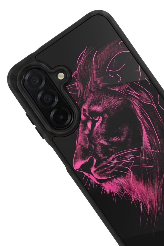Samsung Galaxy A56 Uyumlu Aslan Tasarımlı Glossy Premium Kılıf