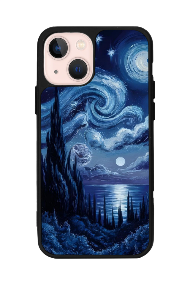 iPhone 15 Uyumlu Ay Tasarımlı Glossy Premium Kılıf