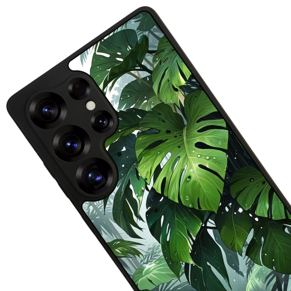 Samsung Galaxy S25 Ultra Uyumlu Botanik Tasarımlı Glossy Premium Kılıf