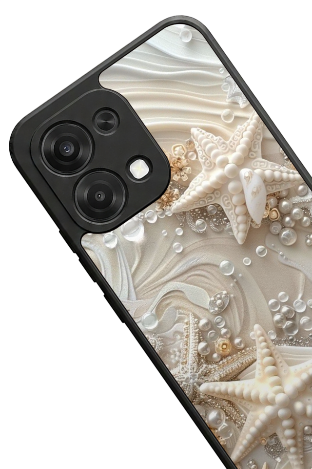 Oppo A6 Pro Uyumlu  İnci Tasarımlı Glossy Premium Kılıf