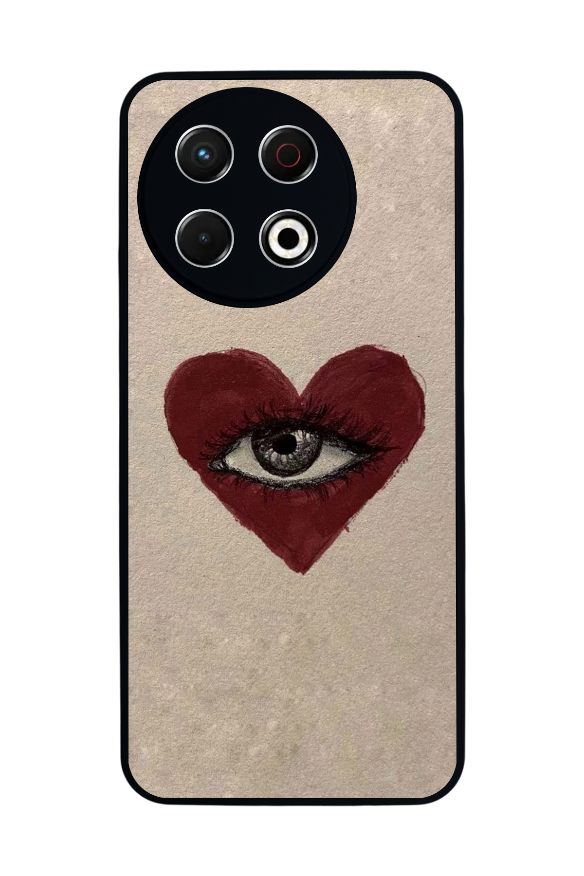 Tecno Spark 30 Pro Uyumlu Kalp Love Tasarımlı Glossy Premium Kılıf