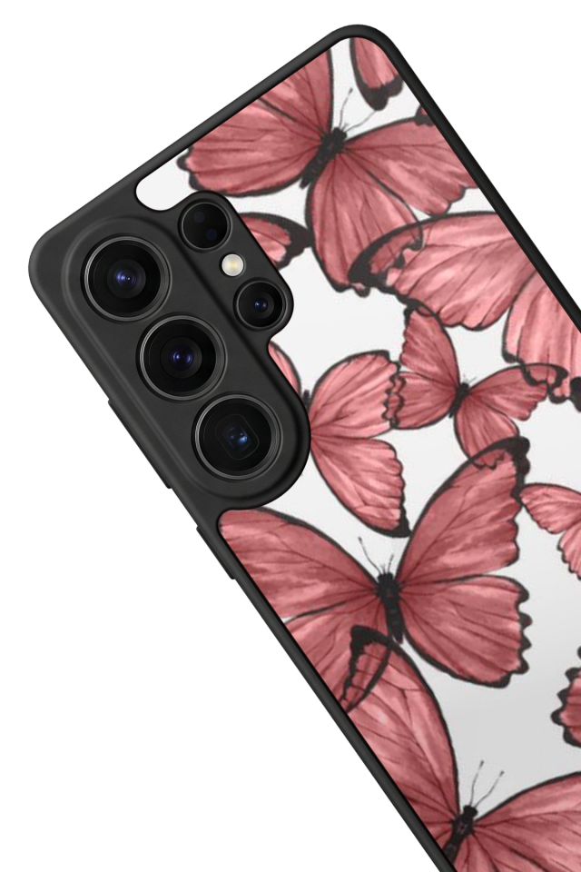 Samsung Galaxy S26 Ultra Uyumlu Kelebek Tasarımlı Glossy Premium Kılıf