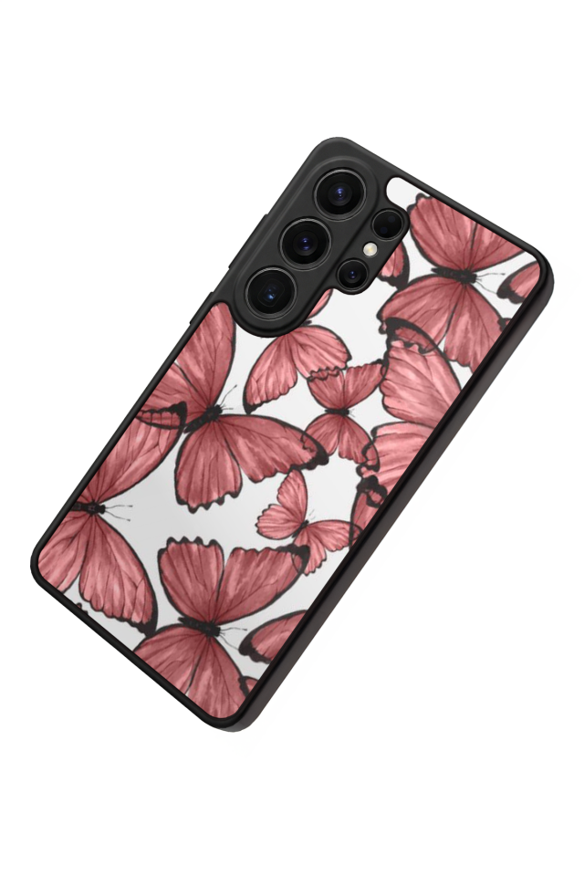 Samsung Galaxy S26 Ultra Uyumlu Kelebek Tasarımlı Glossy Premium Kılıf