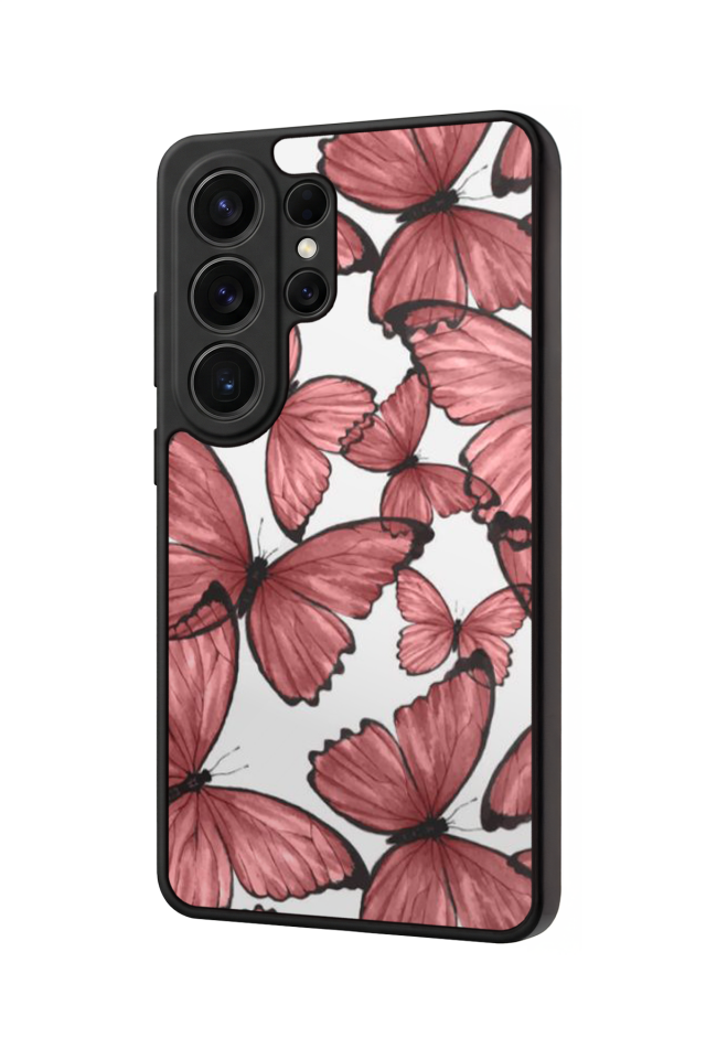 Samsung Galaxy S26 Ultra Uyumlu Kelebek Tasarımlı Glossy Premium Kılıf