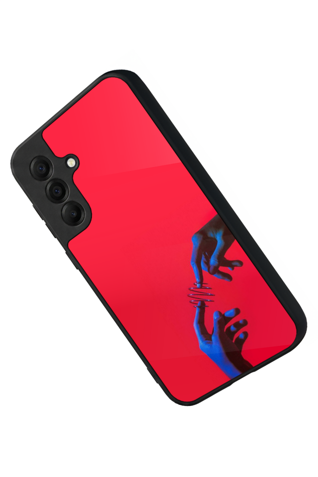 Samsung Galaxy A17 Uyumlu Kirmizi Tasarımlı Glossy Premium Kılıf