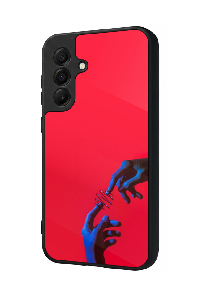 Samsung Galaxy A17 Uyumlu Kirmizi Tasarımlı Glossy Premium Kılıf