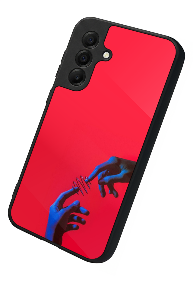 Samsung Galaxy A17 Uyumlu Kirmizi Tasarımlı Glossy Premium Kılıf