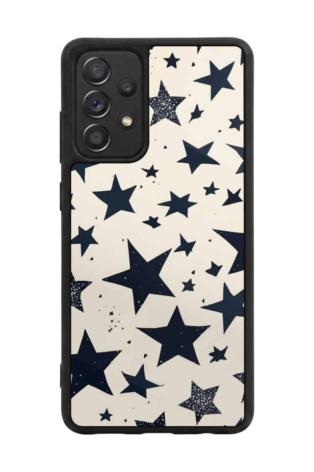 Samsung Galaxy A72 Uyumlu Retro Yildizlar Tasarımlı Glossy Premium Kılıf