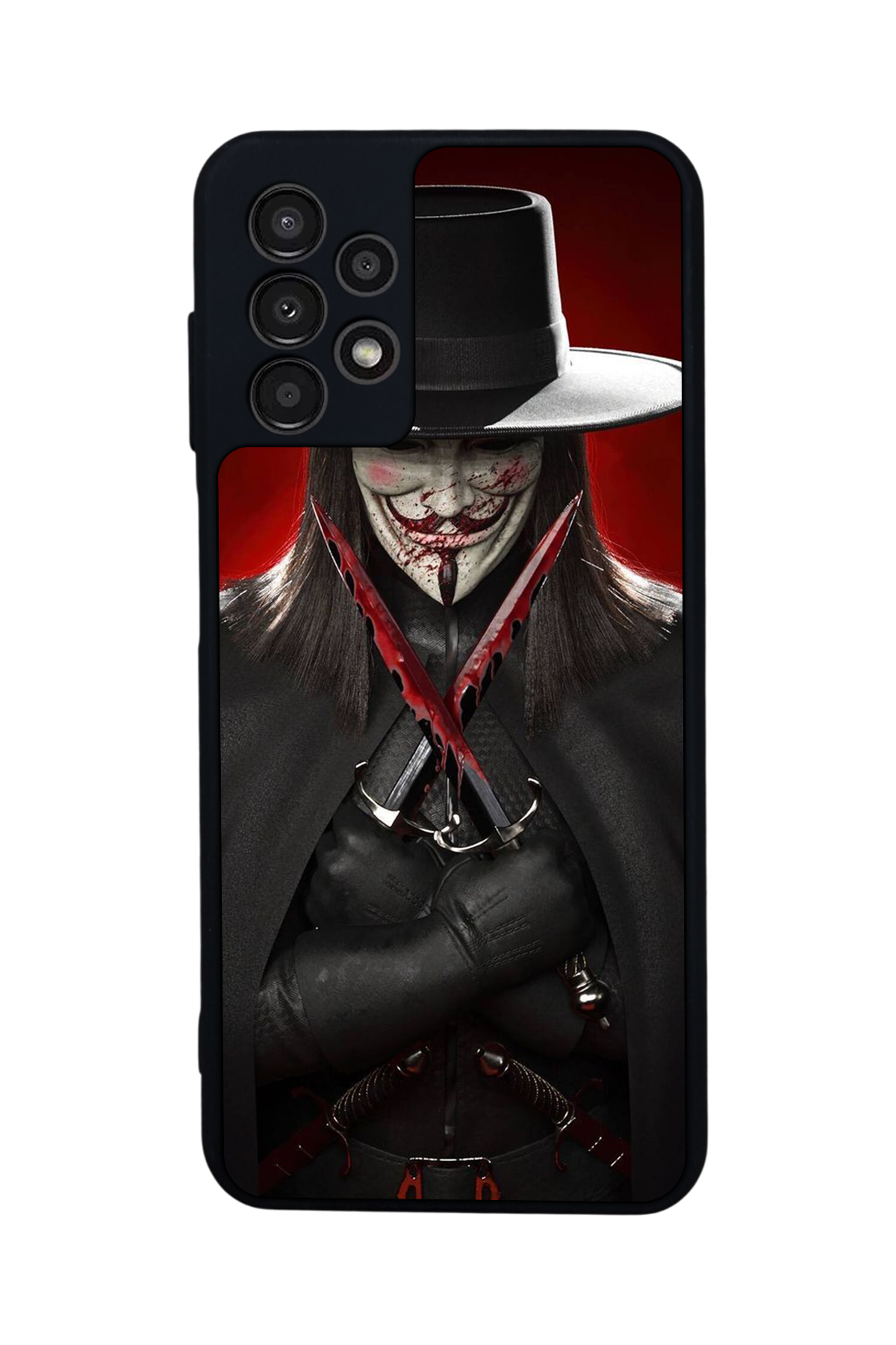 Samsung Galaxy A23 Uyumlu Vendetta Tasarımlı Glossy Premium Kılıf