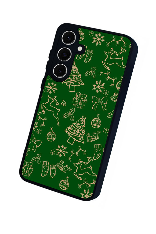 Samsung Galaxy S24 FE Uyumlu Yilbasi Christmas Tasarımlı Glossy Premium Kılıf