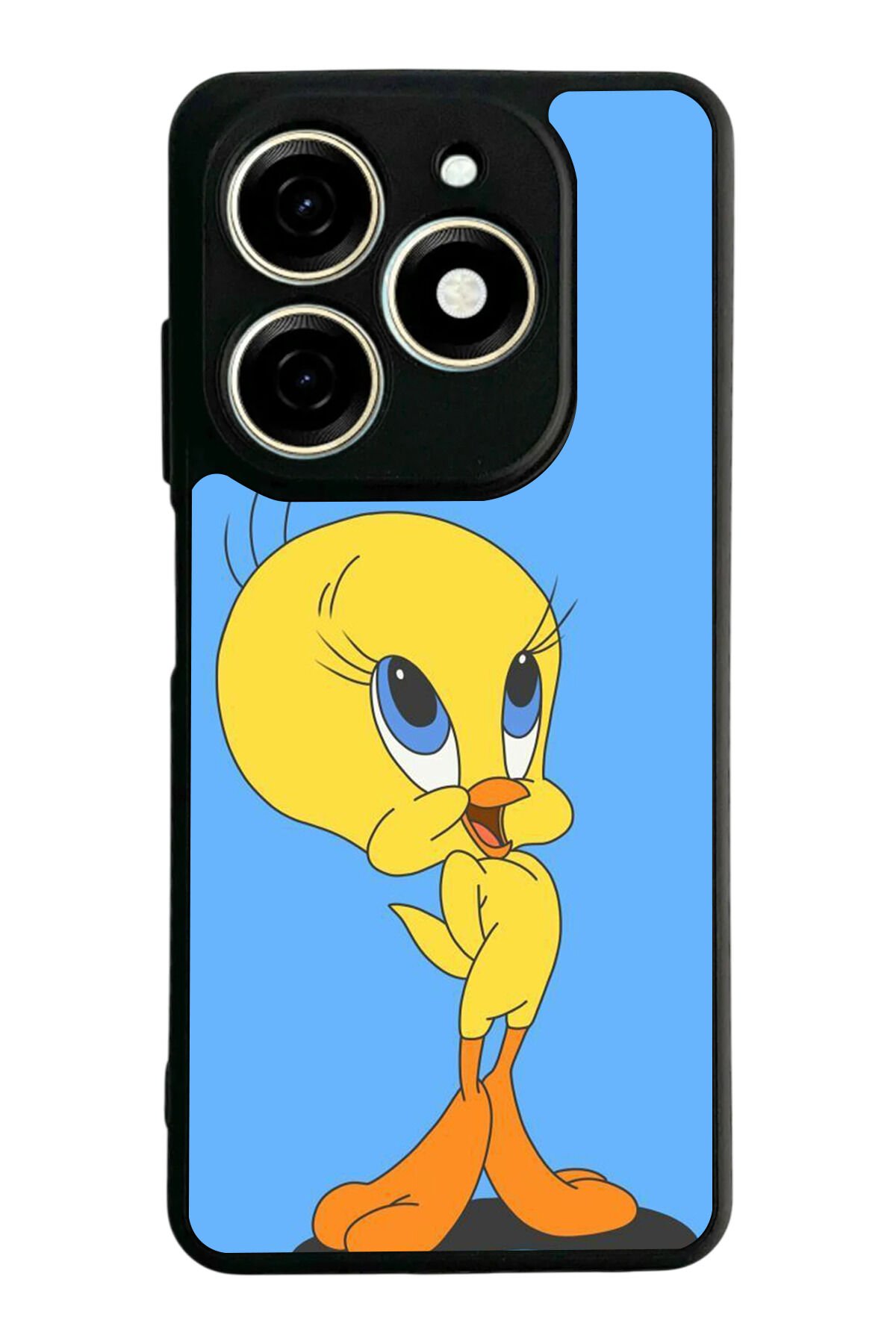 Tecno Spark 20/20C Uyumlu Tweety Tasarımlı Glossy Premium Kılıf
