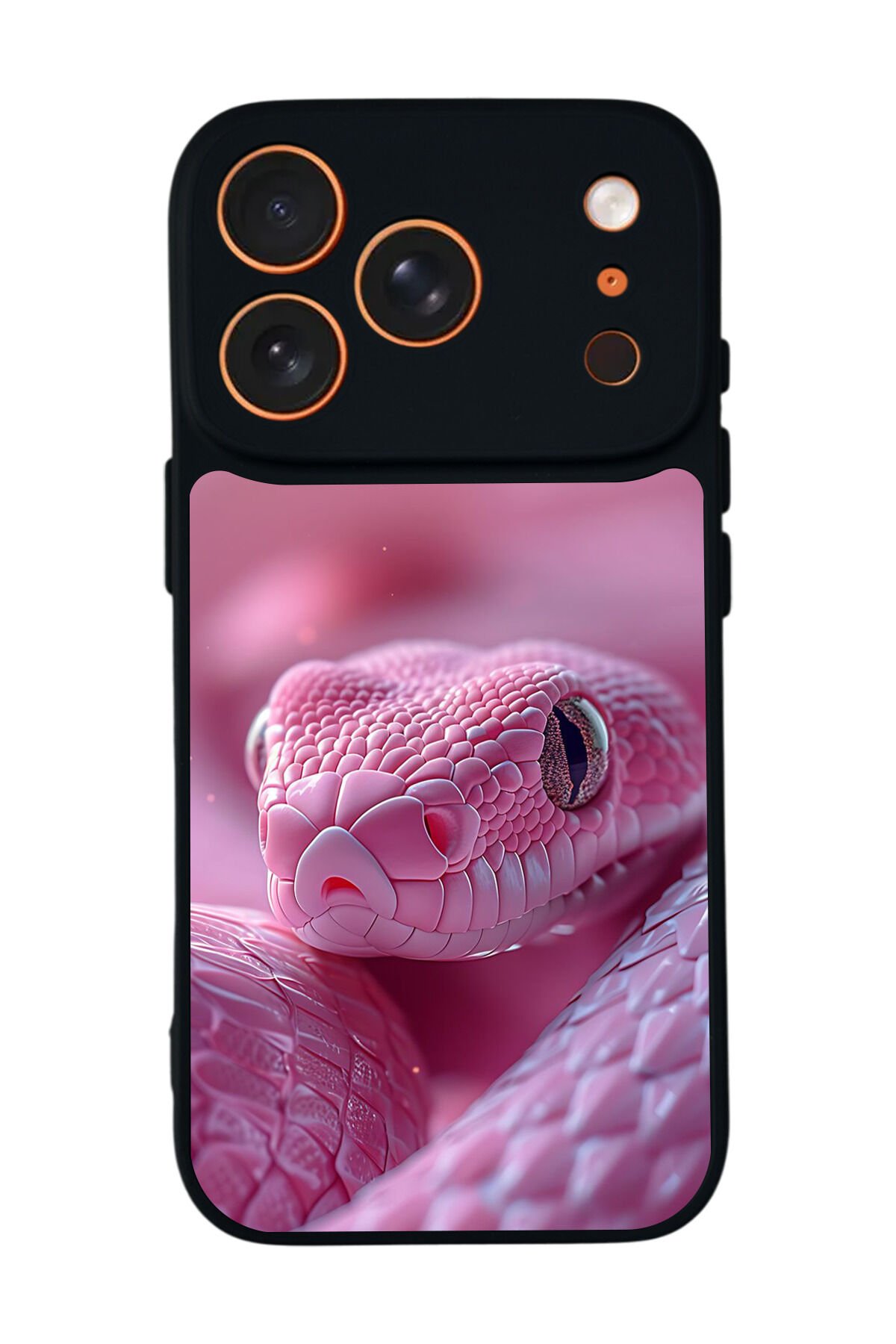 iPhone 17 Pro Max Uyumlu Yılan Tasarımlı Glossy Premium Kılıf