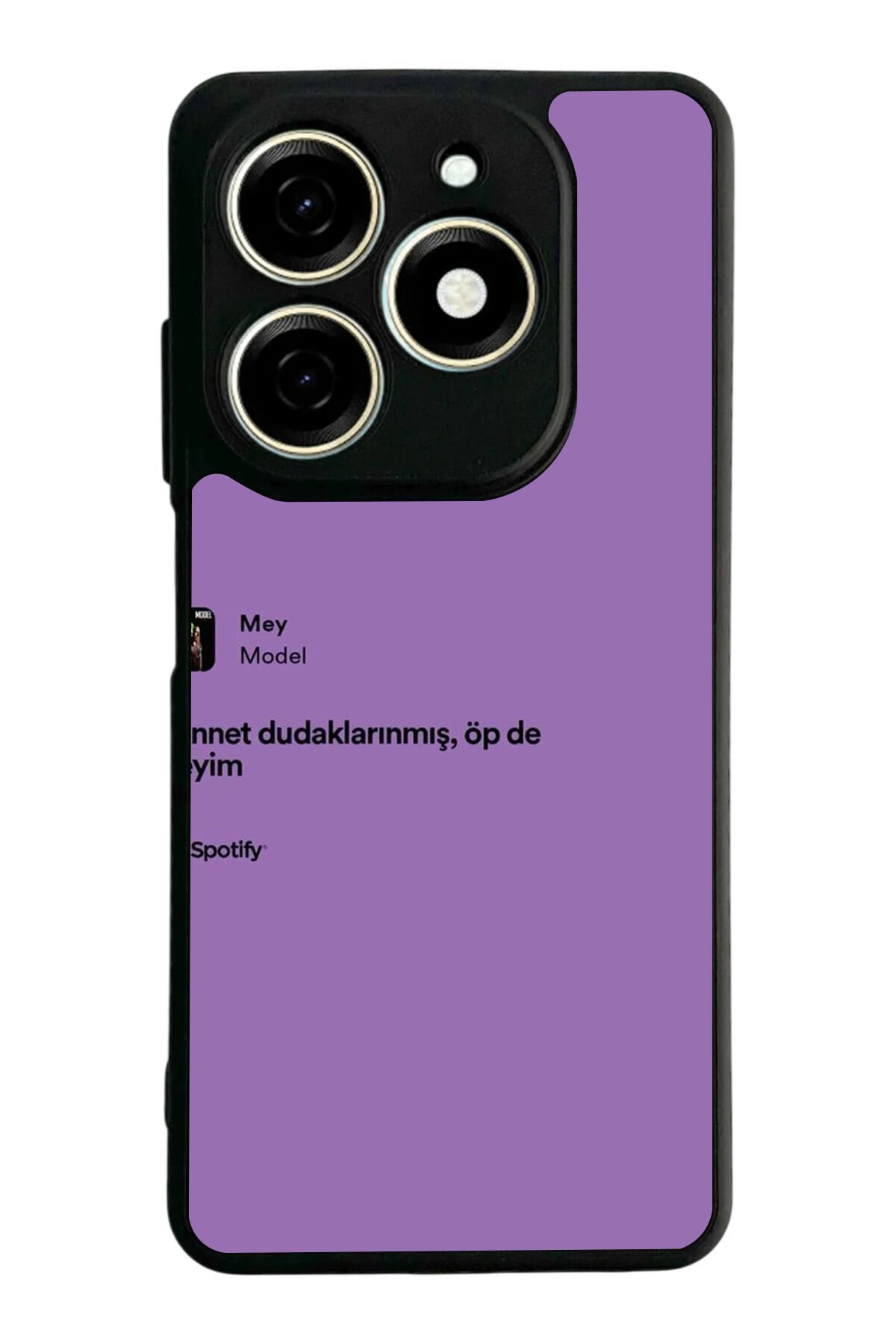 Infınıx Smart 8 Pro Uyumlu Sarki Sozleri Tasarımlı Glossy Premium Kılıf