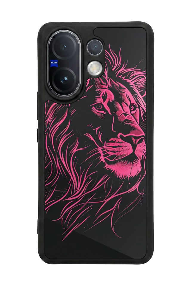 Vivo V60 Uyumlu Aslan Tasarımlı Glossy Premium Kılıf