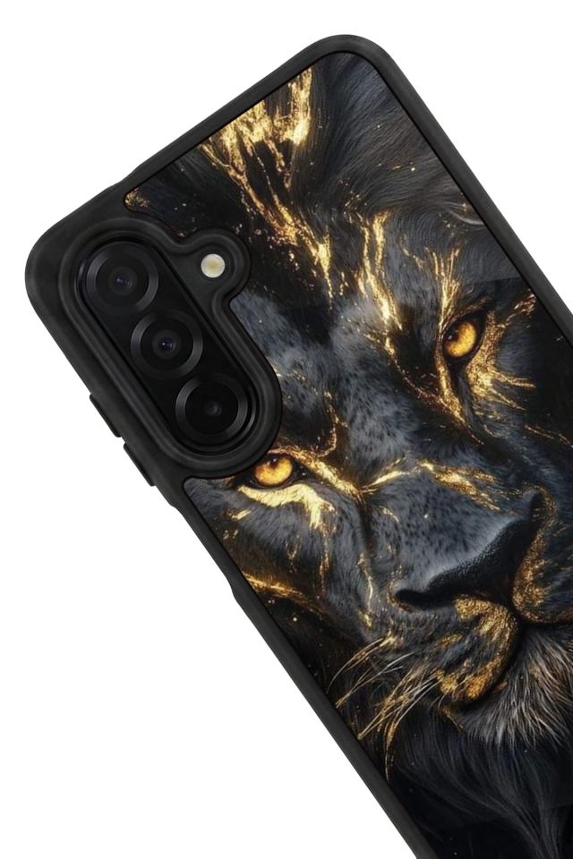 Samsung Galaxy A56 Uyumlu Aslan Tasarımlı Glossy Premium Kılıf